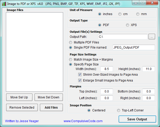 JPEG to PDF screenshot